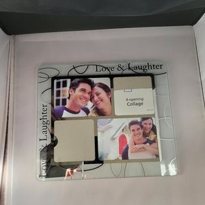 Love & Laughter 4 opening collage picture frame.